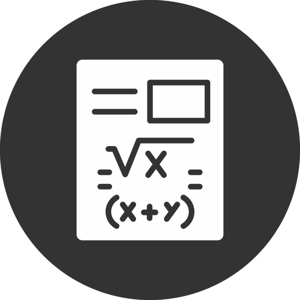 diseño de icono creativo de matemáticas vector