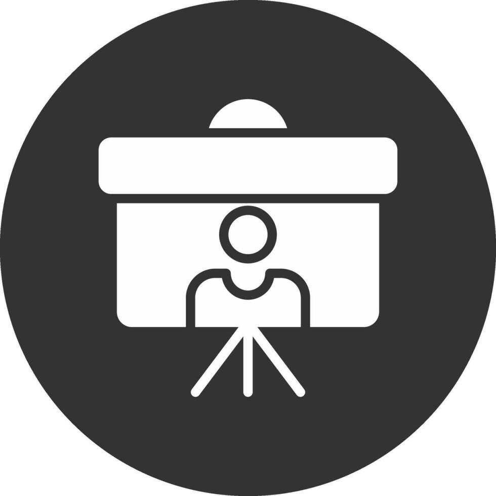 Projector Screen Creative Icon Design vector