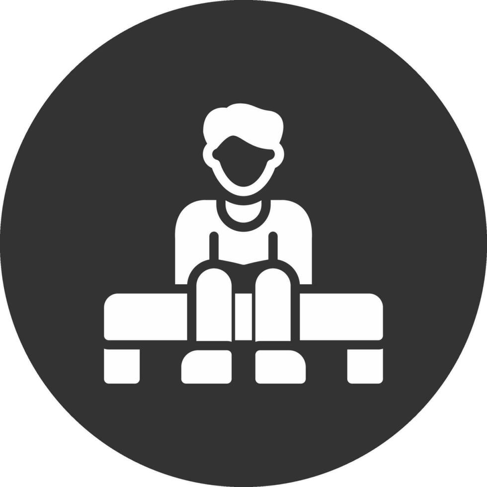 Loneliness Creative Icon Design vector