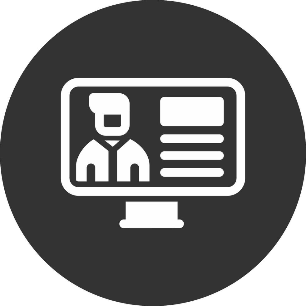 Online Lecture Creative Icon Design vector
