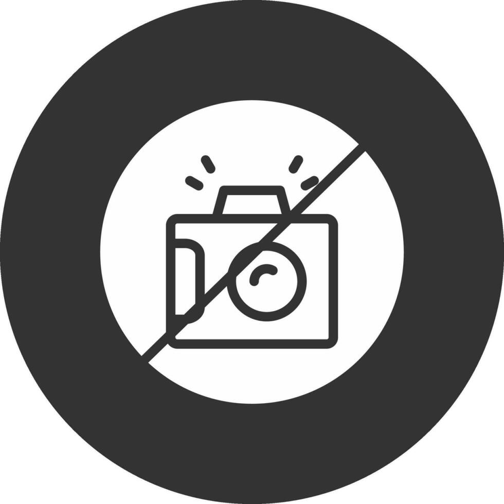 No Camera Creative Icon Design vector