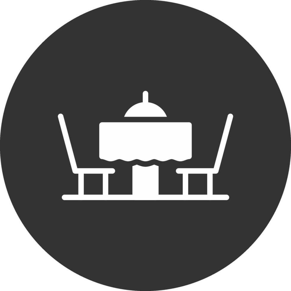 Dinner Table Creative Icon Design vector