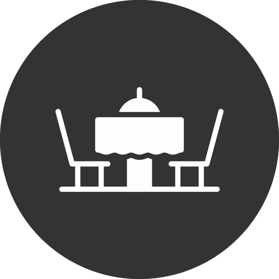 diseño de icono creativo de mesa de cena vector