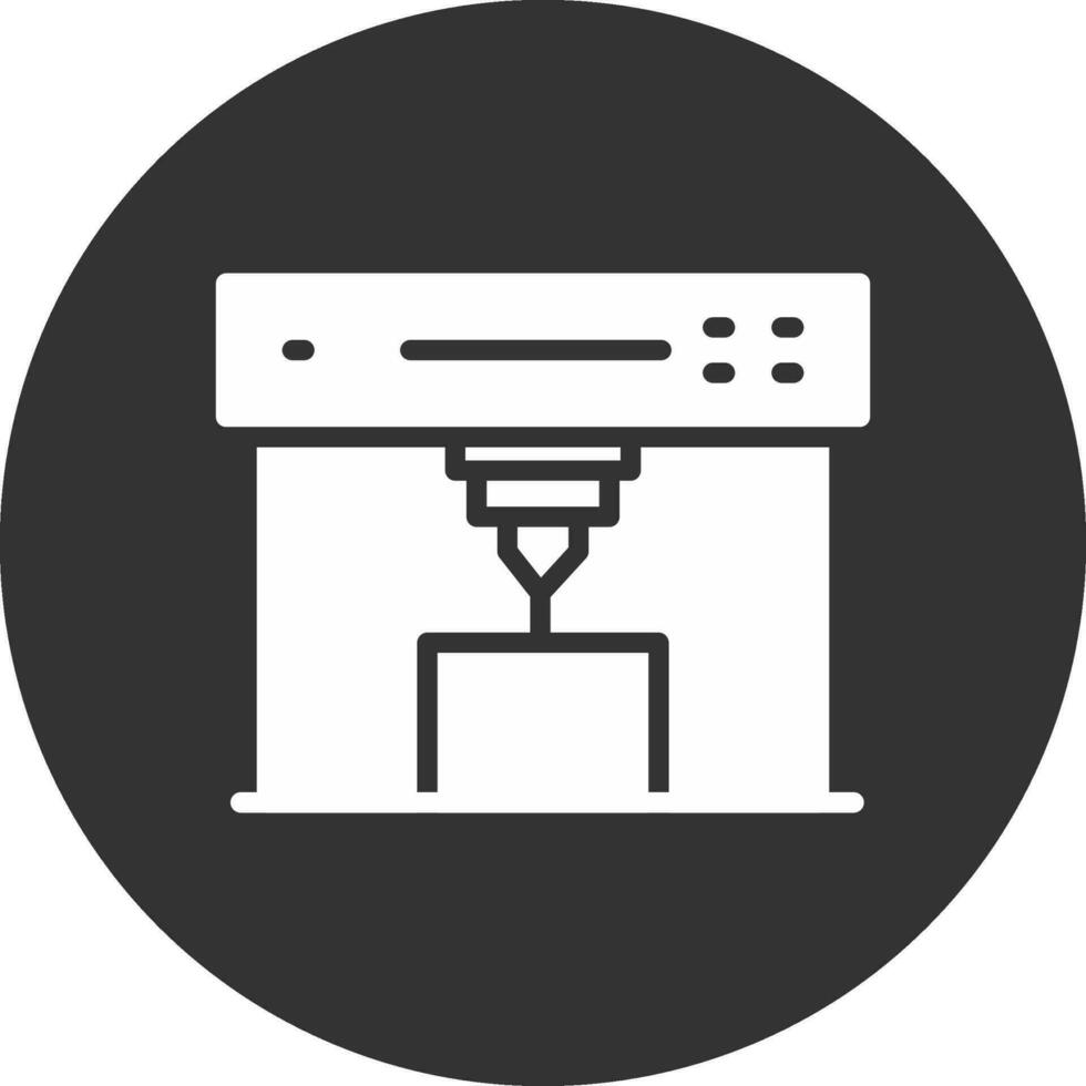 3d Printer Creative Icon Design vector