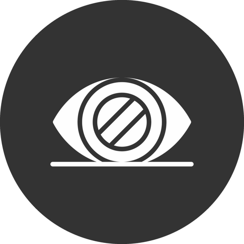Glaucoma Creative Icon Design vector