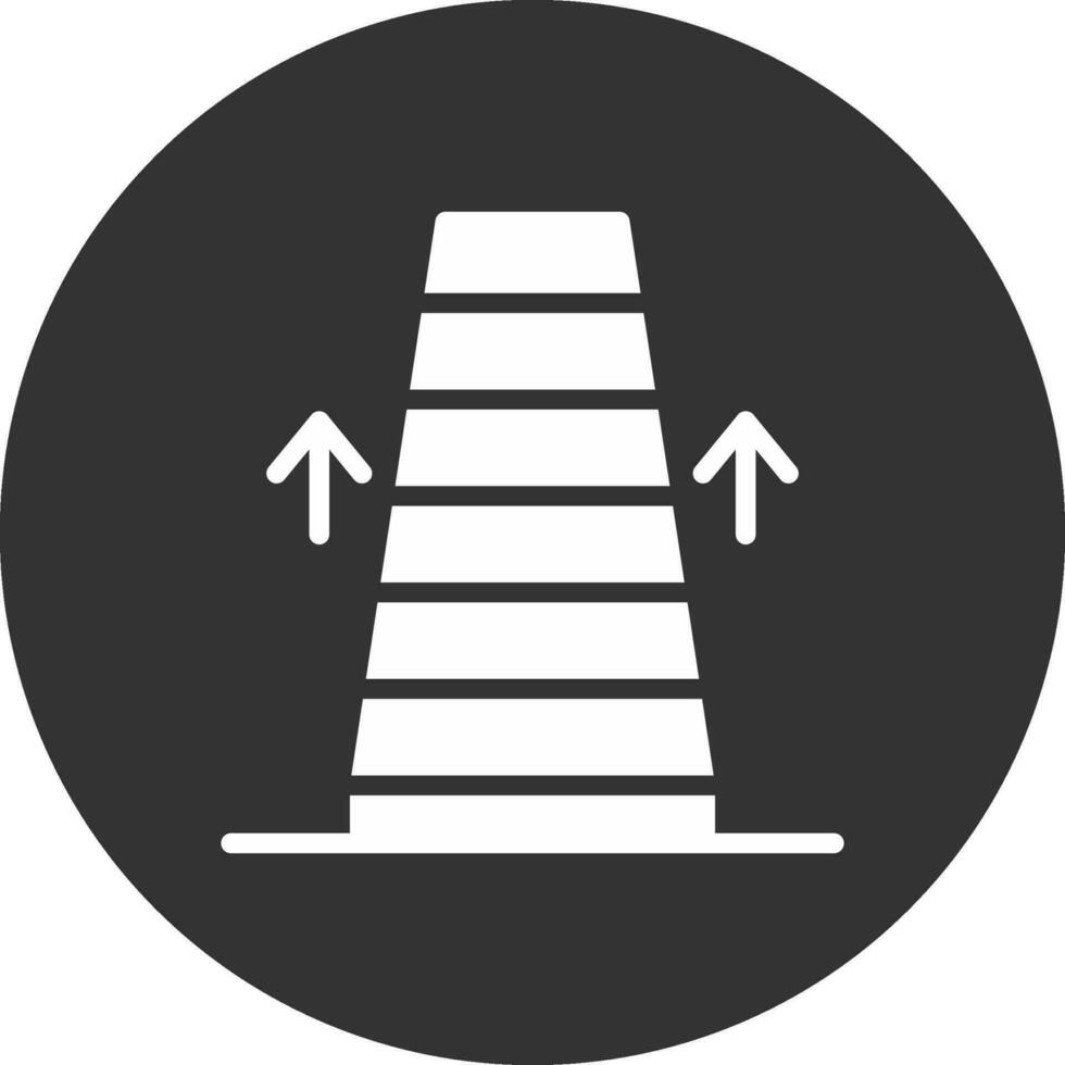 diseño de icono creativo de escalera mecánica vector