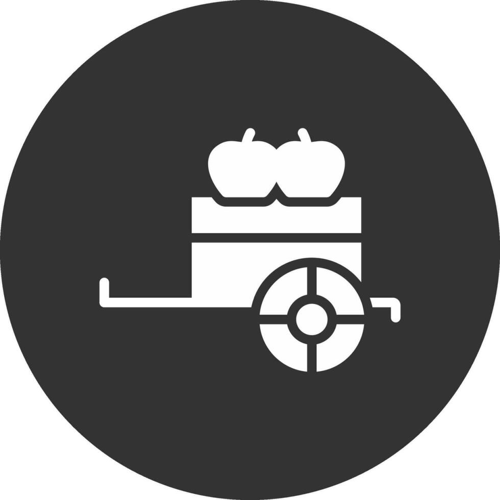 Fruta carro creativo icono diseño vector