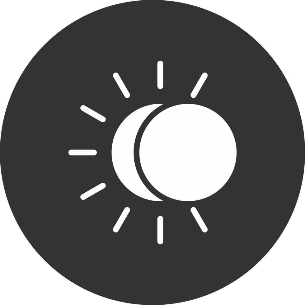 eclipse diseño de icono creativo vector