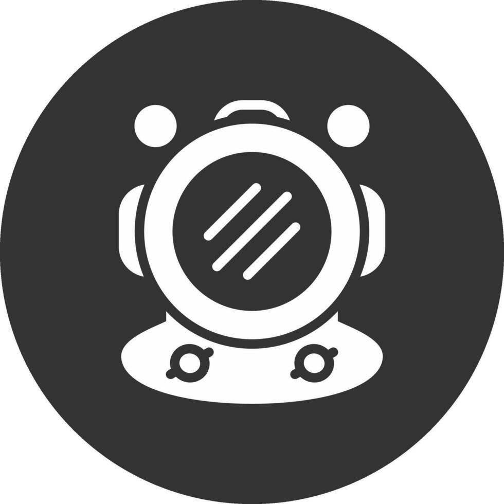 Diving Helmet Creative Icon Design vector