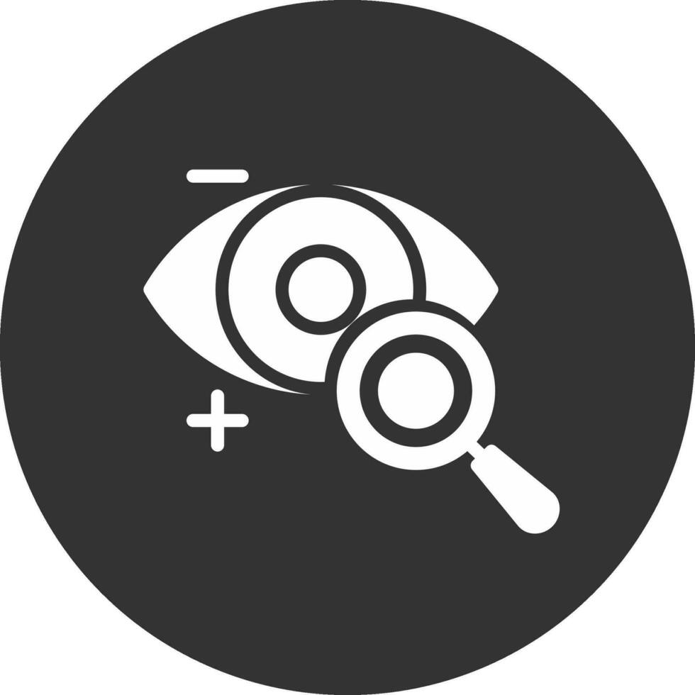 Eyesight Check Creative Icon Design vector