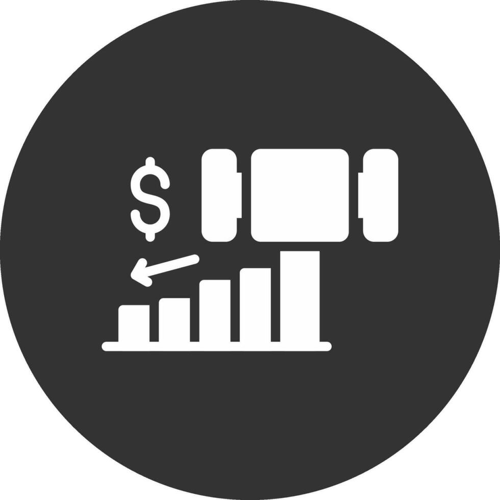 Bankruptcy Creative Icon Design vector