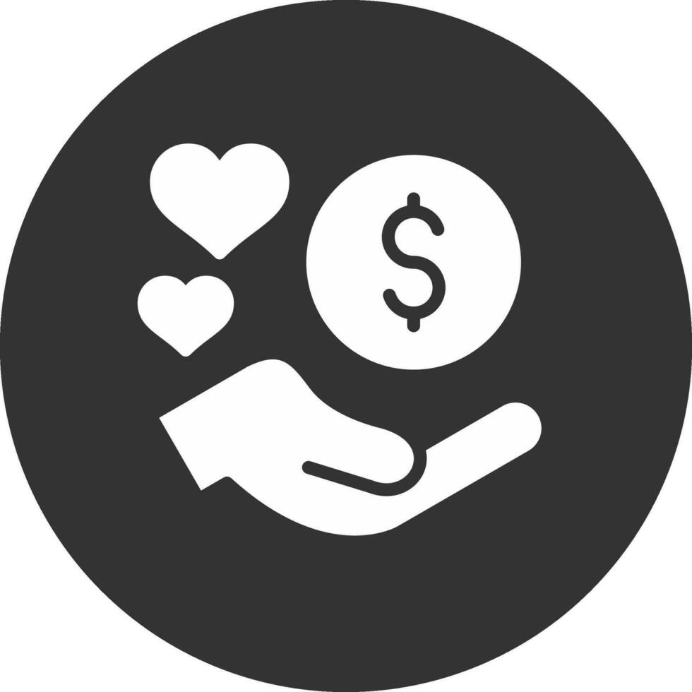 donación establecido recaudación de fondos creativo icono diseño vector