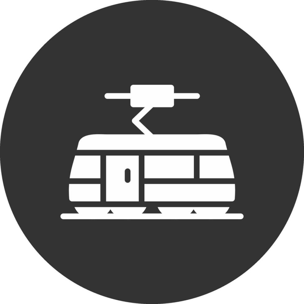 Tram Creative Icon Design vector