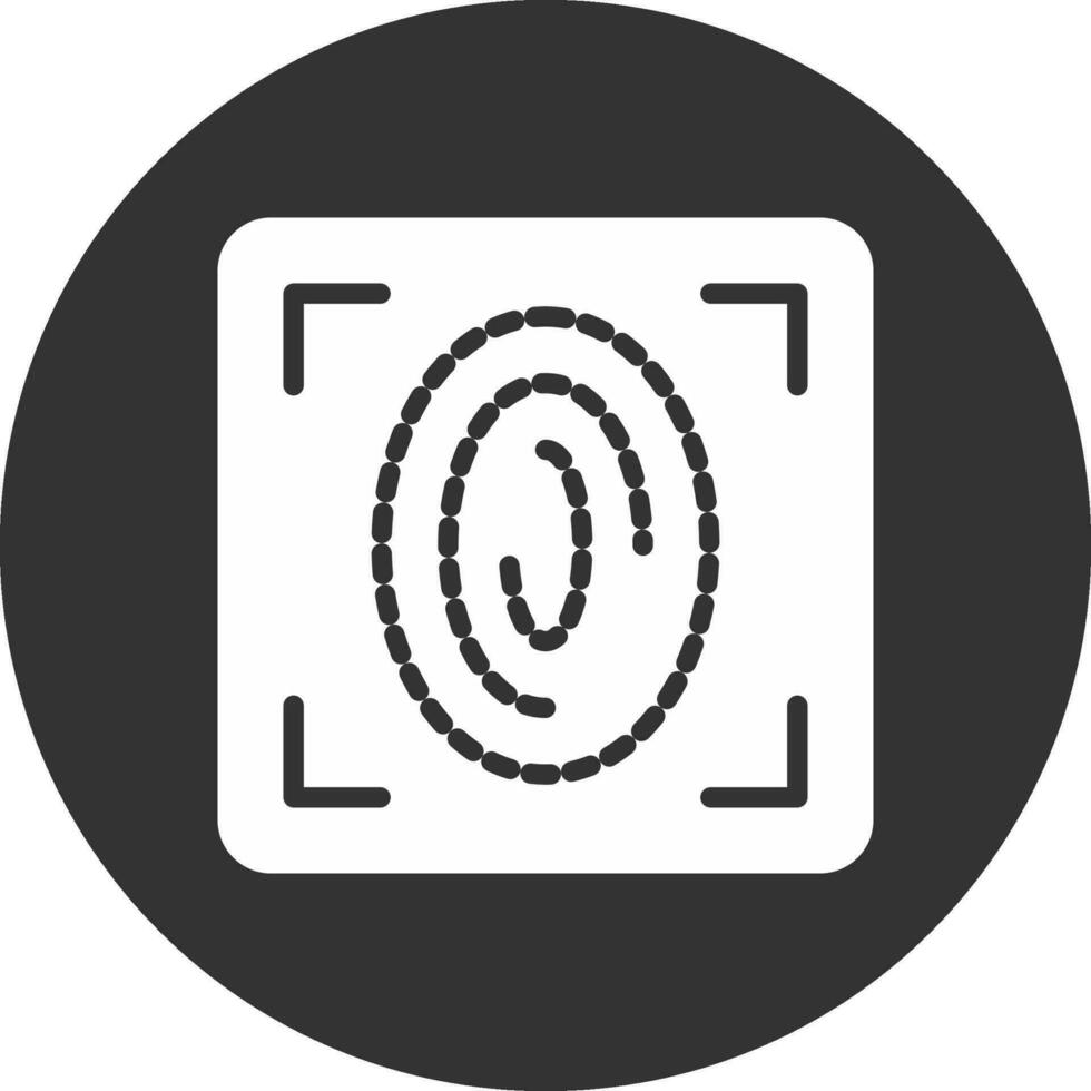 Fingerprint Scan Creative Icon Design vector