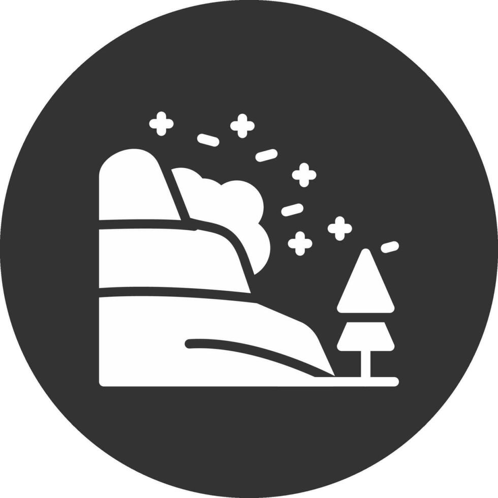 diseño de icono creativo de avalancha vector