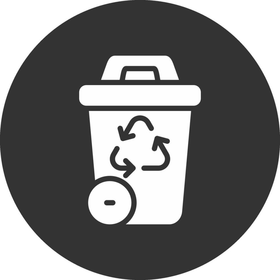 diseño de icono creativo de papelera de reciclaje vector