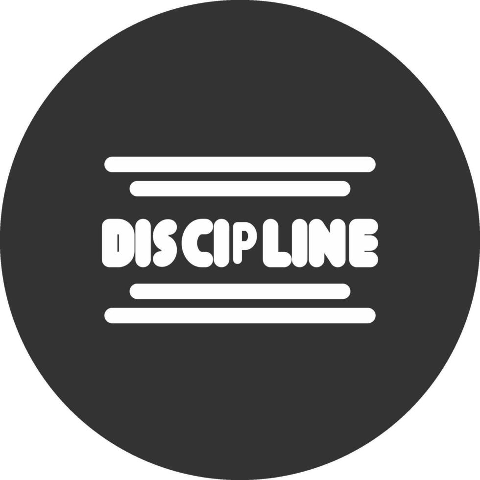 Discipline Creative Icon Design vector