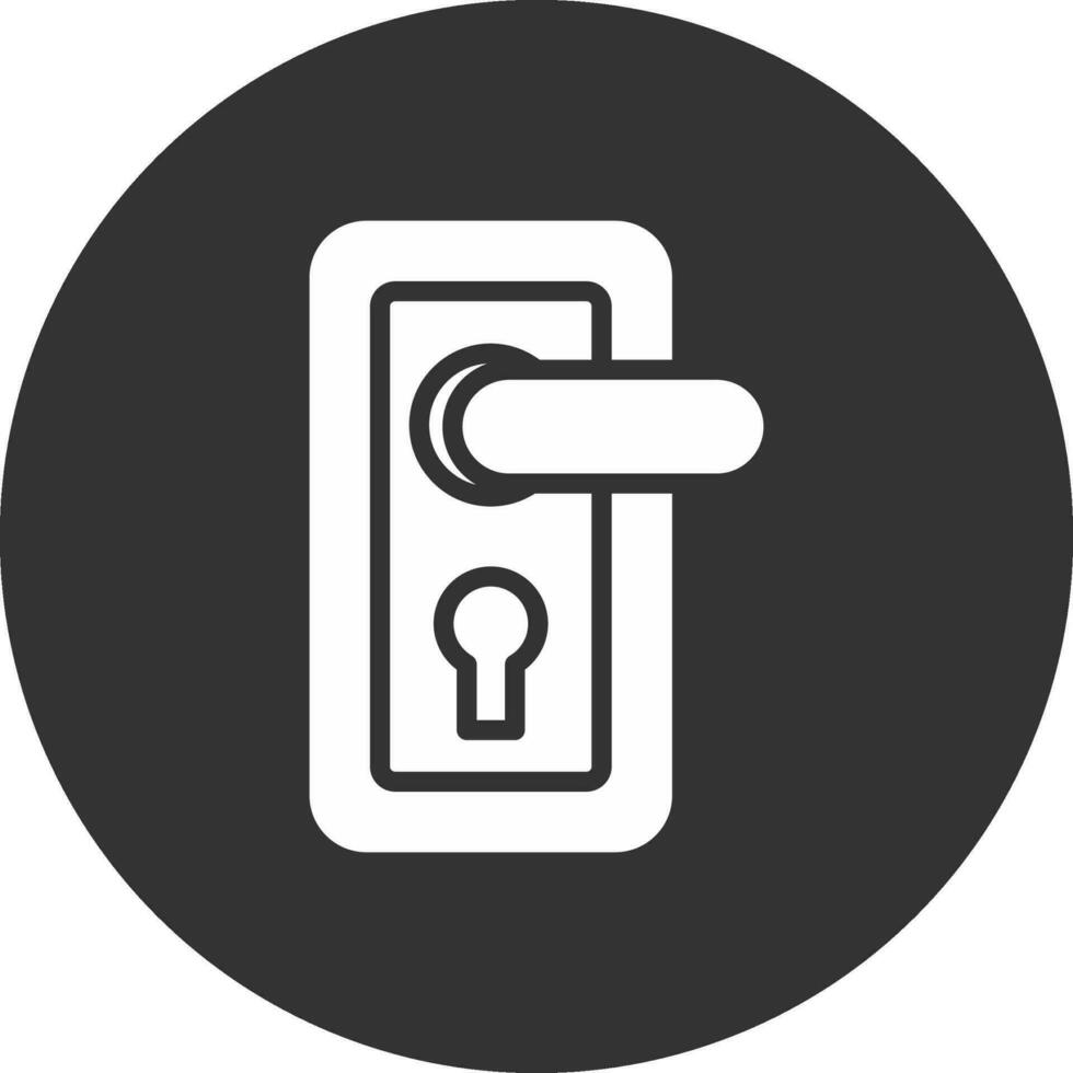 Door Lock Creative Icon Design vector