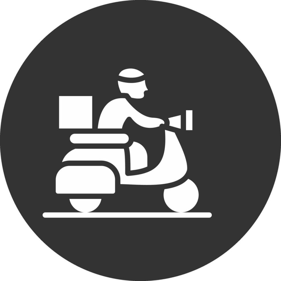 Delivery Bike Creative Icon Design vector