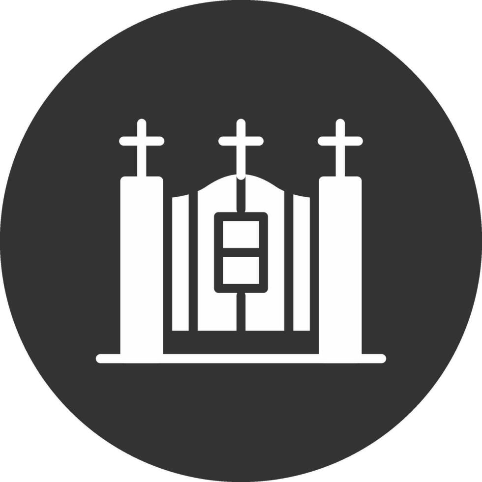 Cemetery Gate Creative Icon Design vector