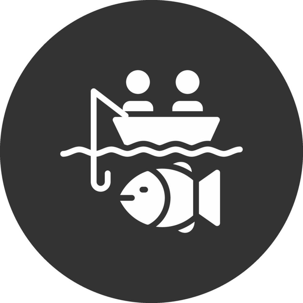 Big Game Fishing Creative Icon Design vector