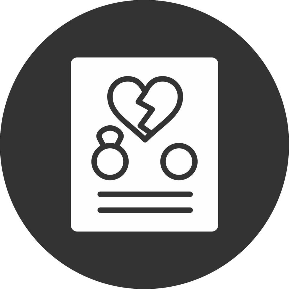 Divorce Creative Icon Design vector