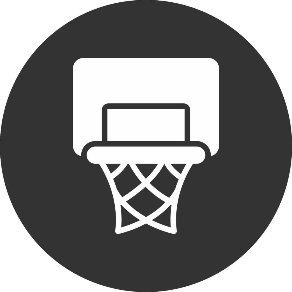 Basketball Hoop Creative Icon Design vector