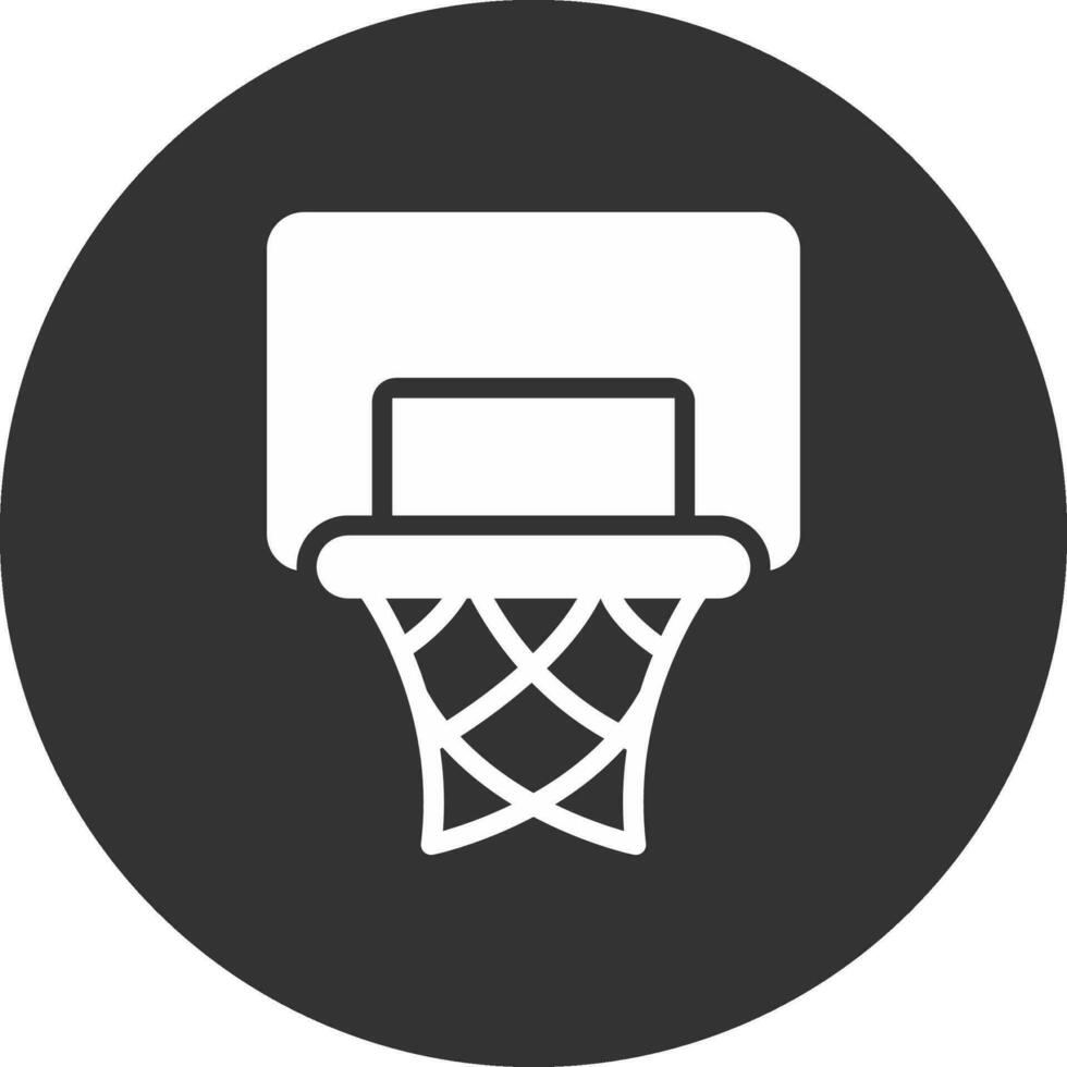 Basketball Hoop Creative Icon Design vector