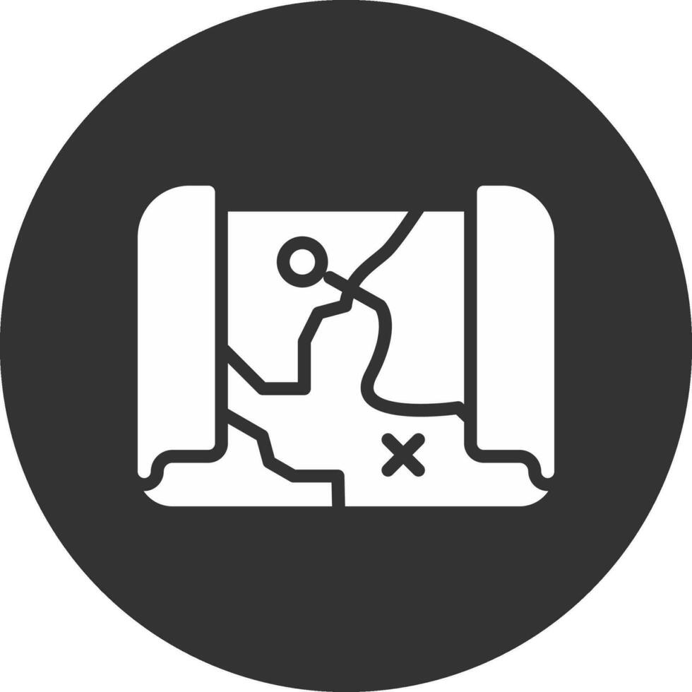 Treasure Map Creative Icon Design vector