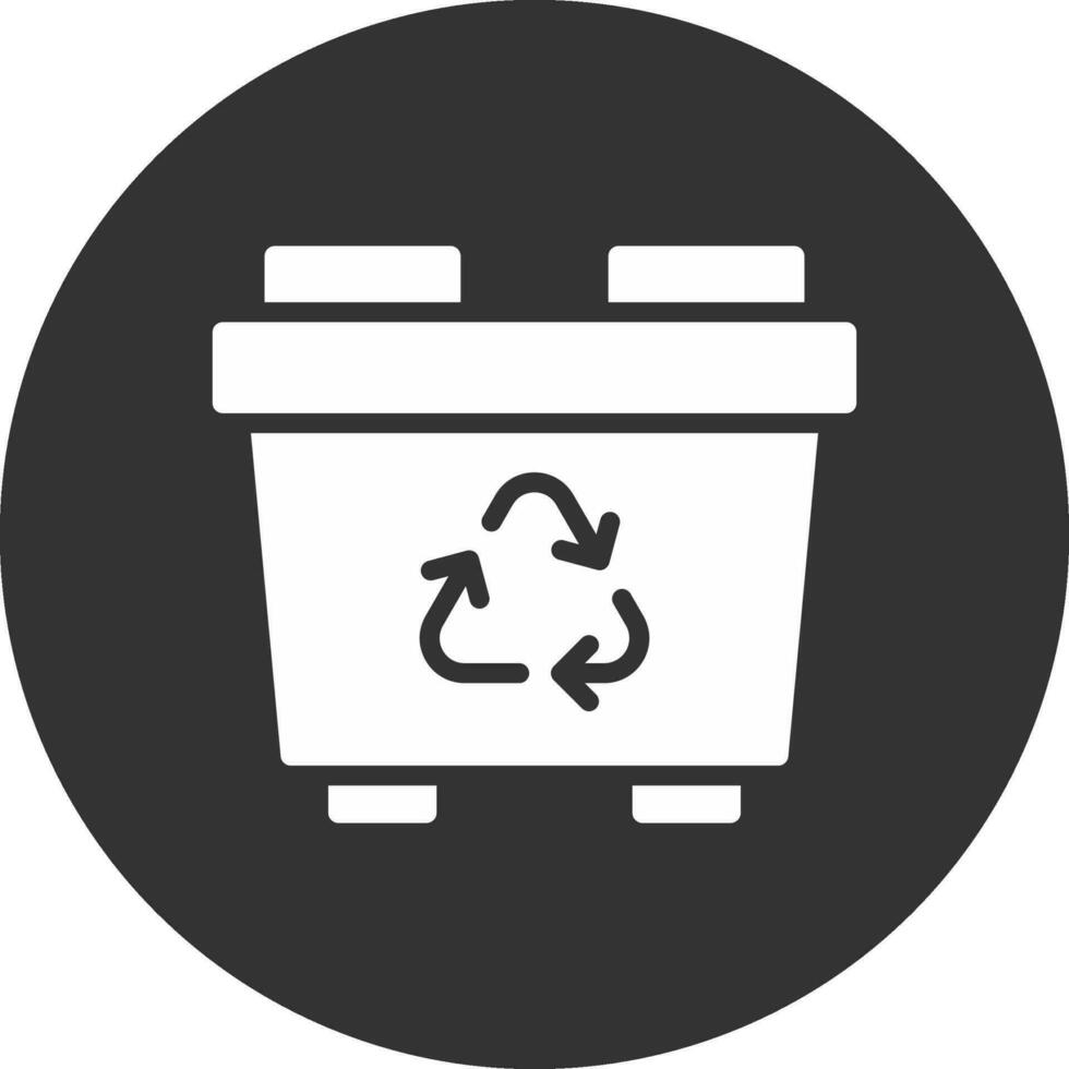 Recycling Bin Creative Icon Design vector