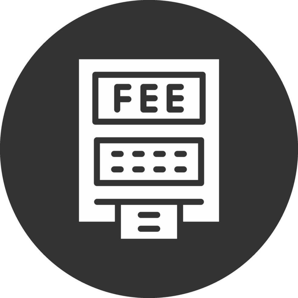 ATM Fees Creative Icon Design vector