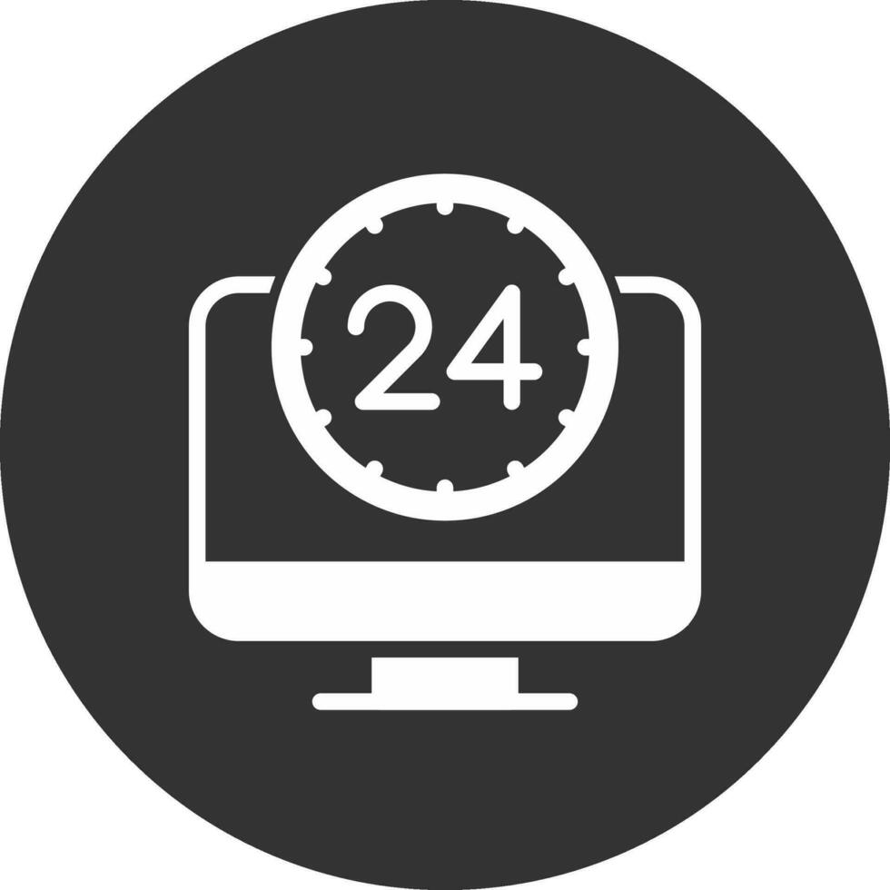 24 7 Monitoring Creative Icon Design vector