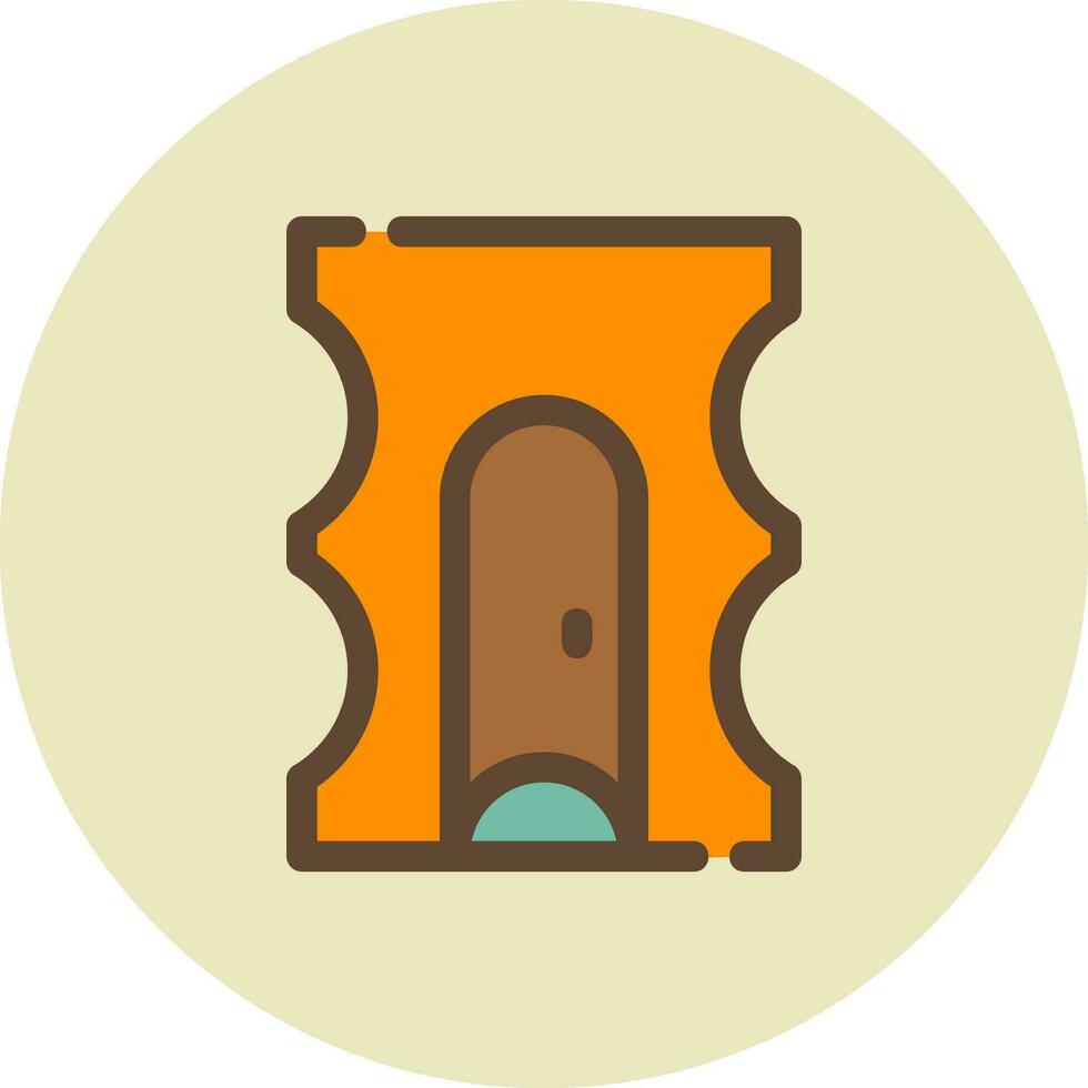 Pencil Sharpener Creative Icon Design vector