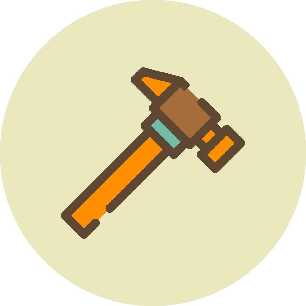 diseño de icono creativo de martillo vector