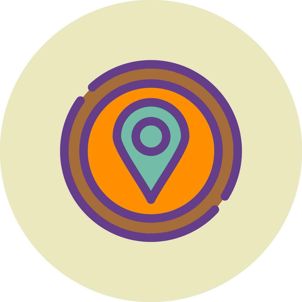 Location Pin Creative Icon Design vector