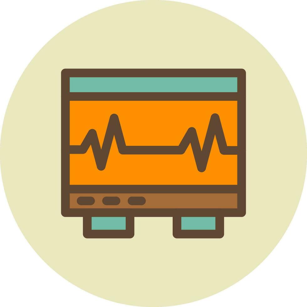 Electrocardiogram Creative Icon Design vector