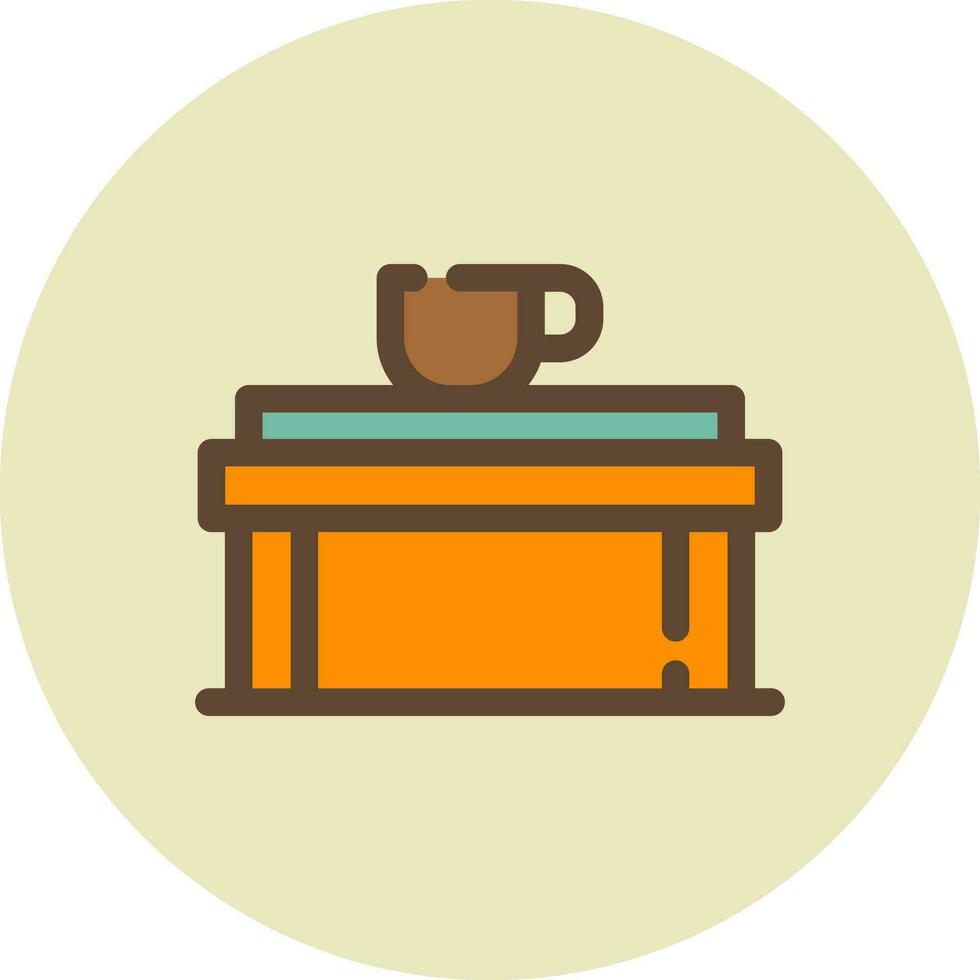 Coffee Table Creative Icon Design vector