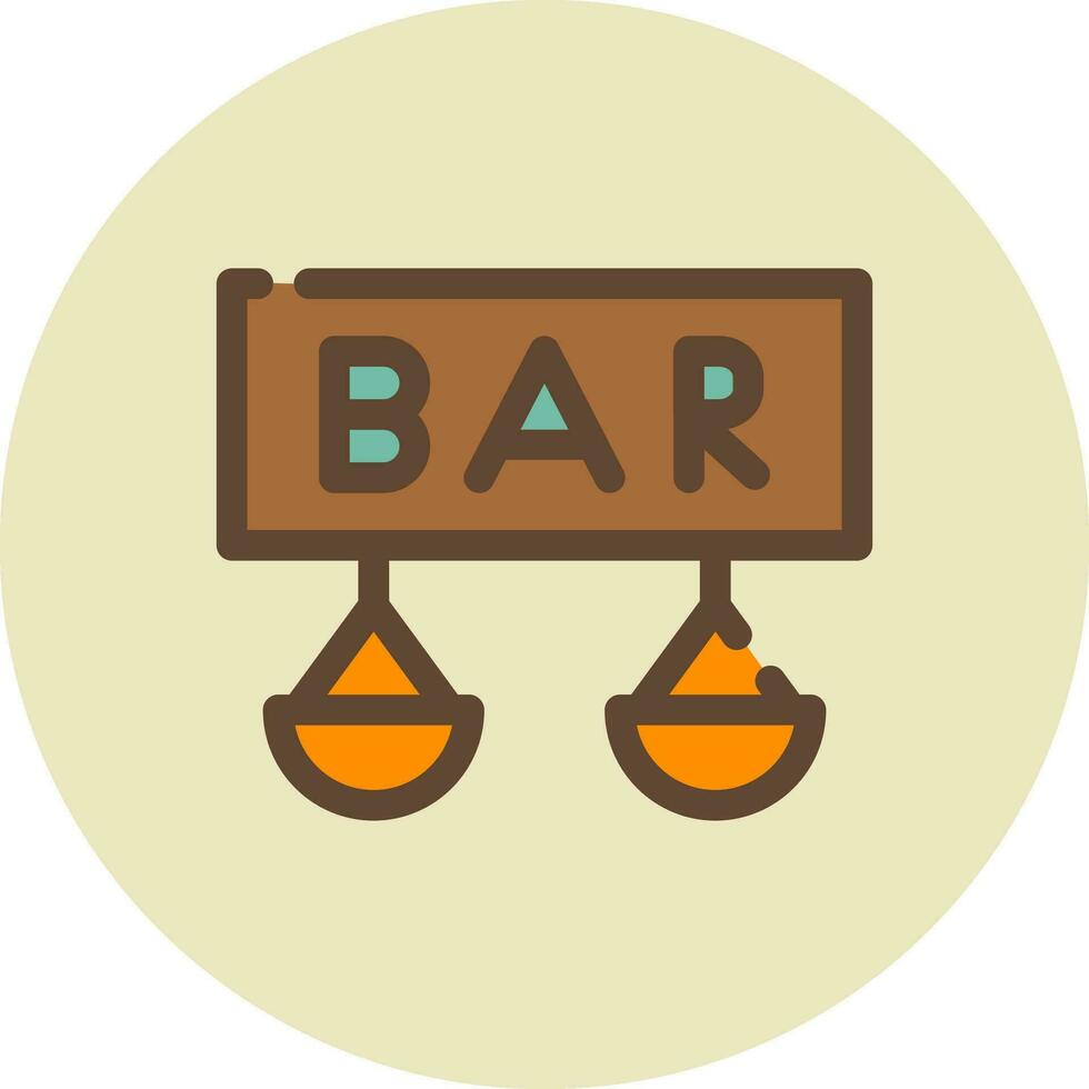 Bar Creative Icon Design vector