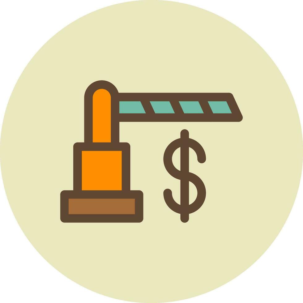 Toll Road Creative Icon Design vector