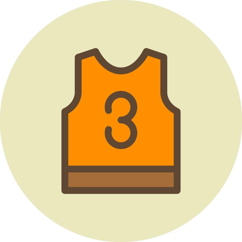 Basketball Jersey Creative Icon Design vector