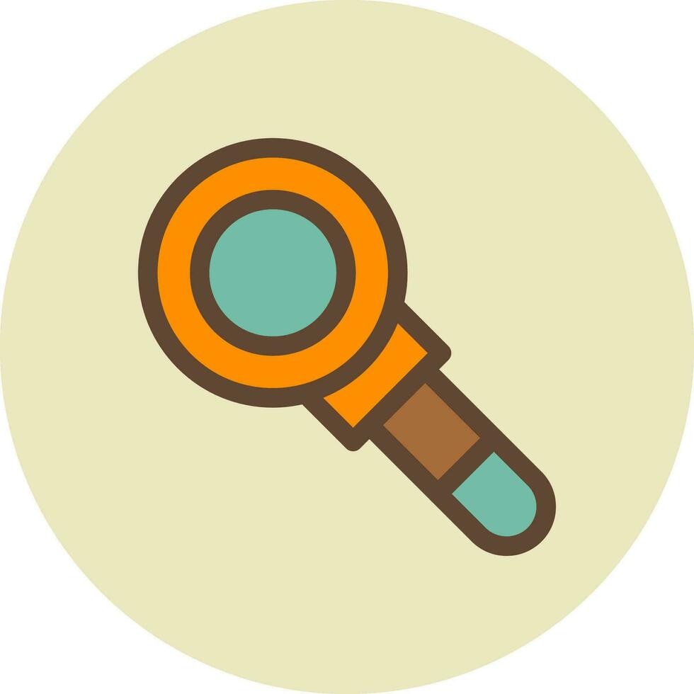 Magnifying Glass Creative Icon Design vector
