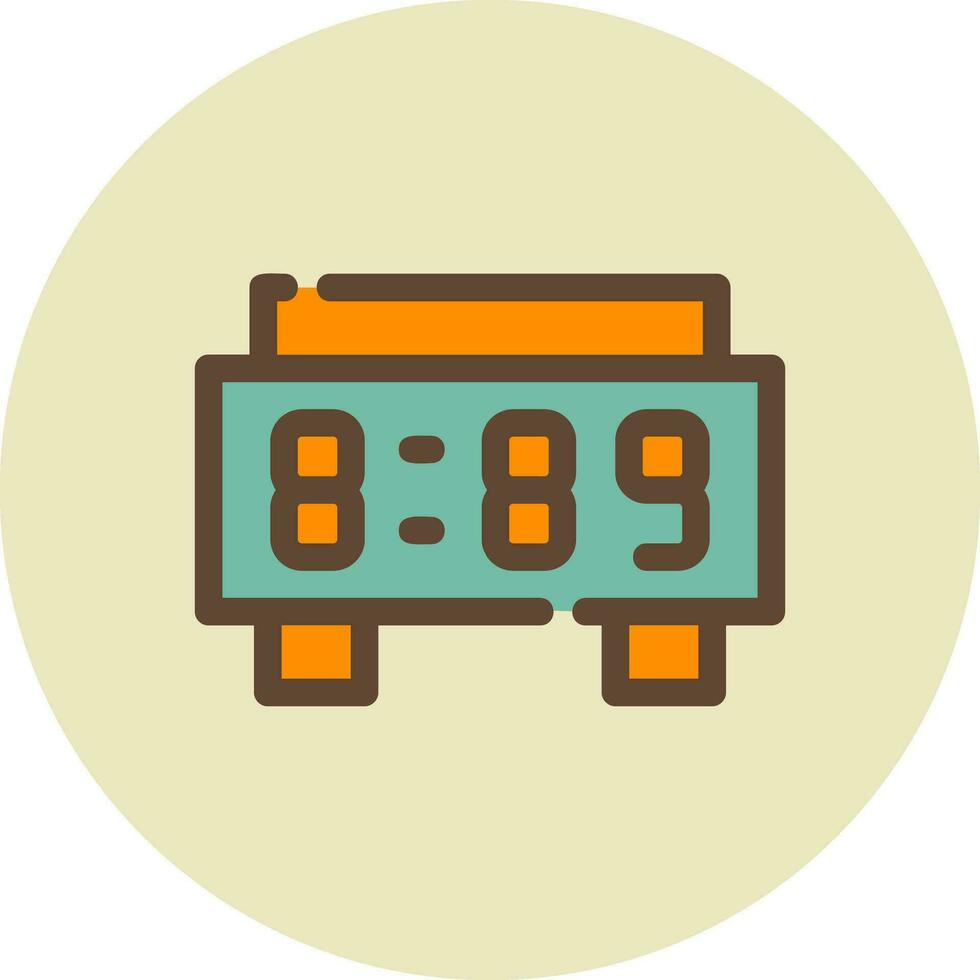 Digital Clock Creative Icon Design vector