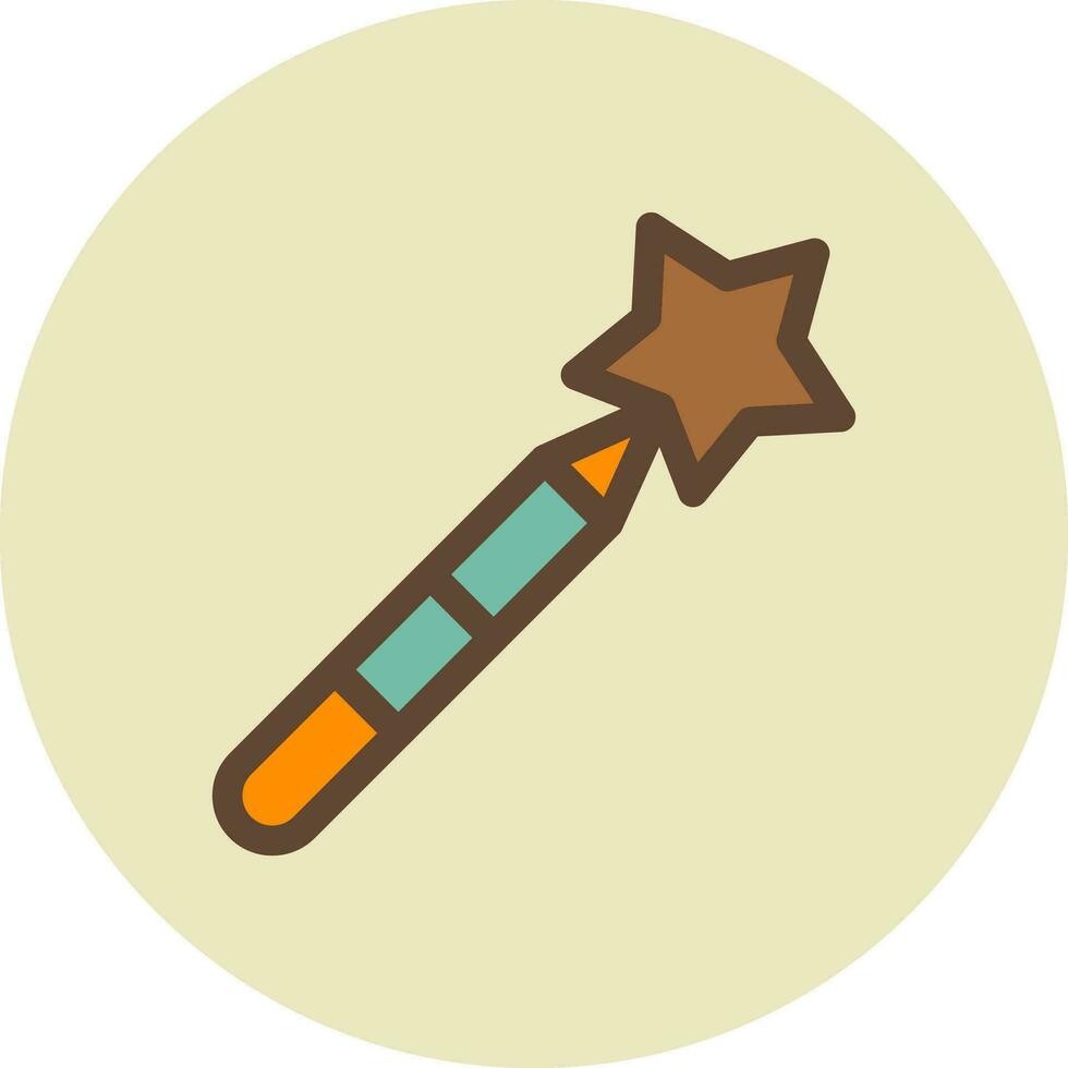 Magic Wand Creative Icon Design vector