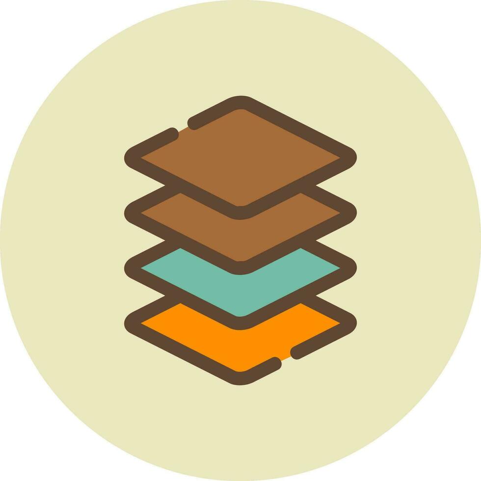 Layers Creative Icon Design vector