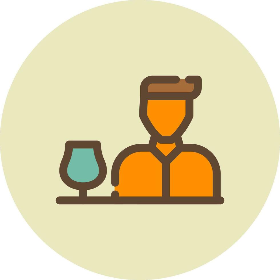 Bartender Creative Icon Design vector