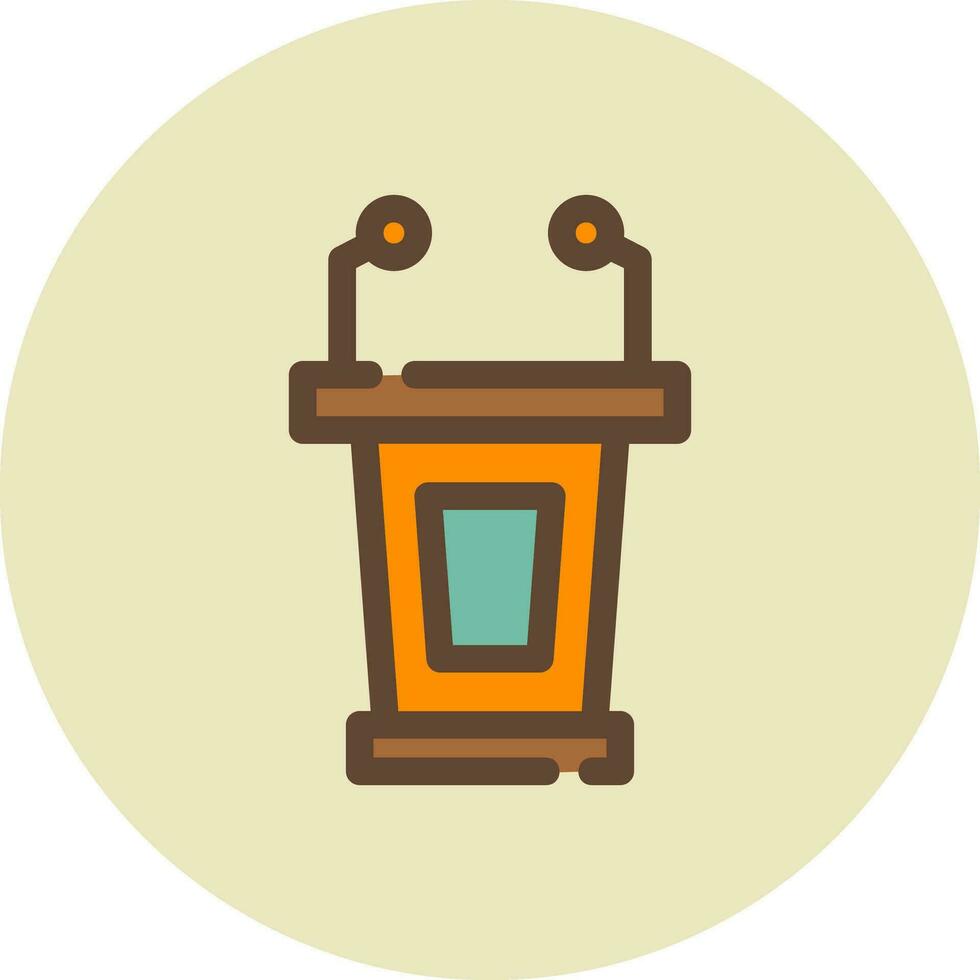 Lectern Creative Icon Design vector