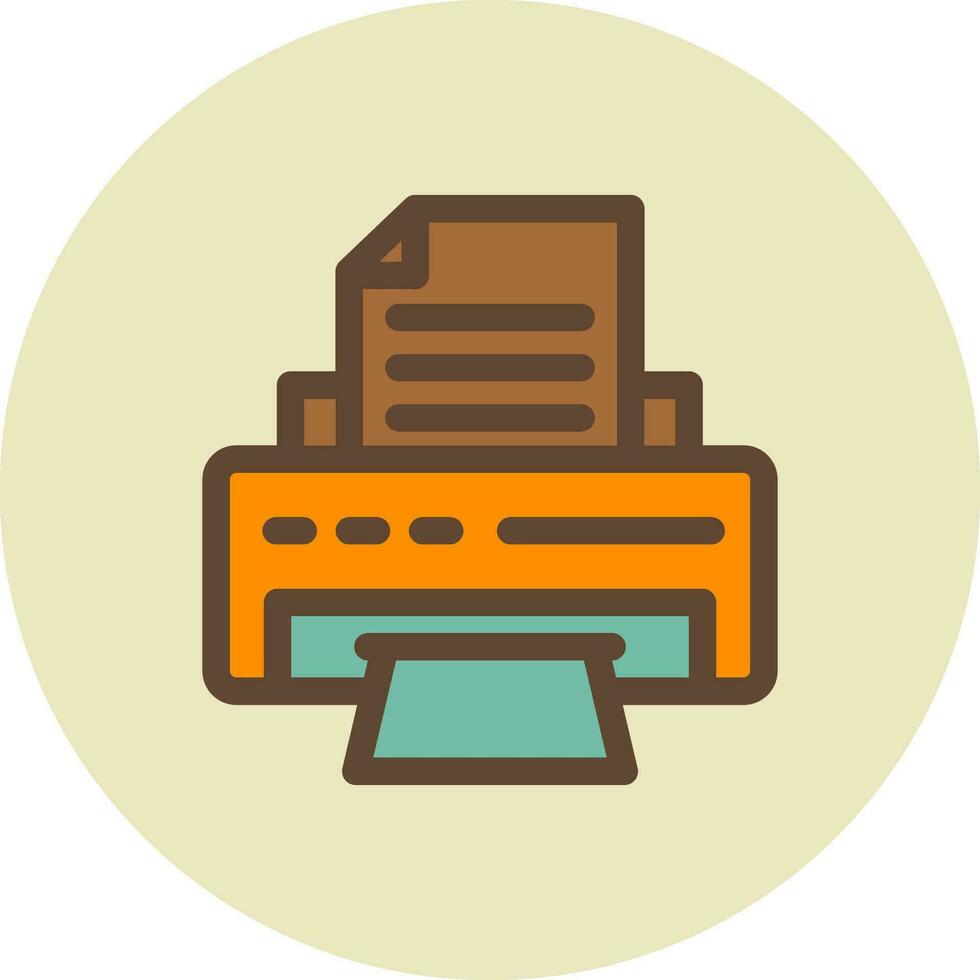 diseño de icono creativo de impresora vector