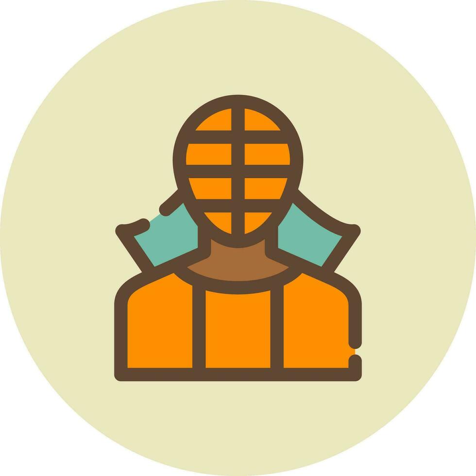 diseño de icono creativo de kendo vector