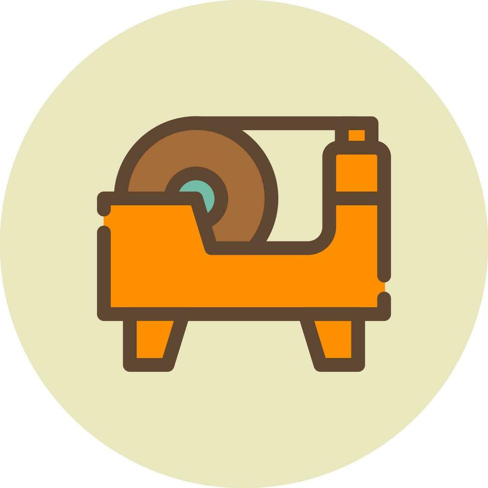 Tape Dispenser Creative Icon Design vector