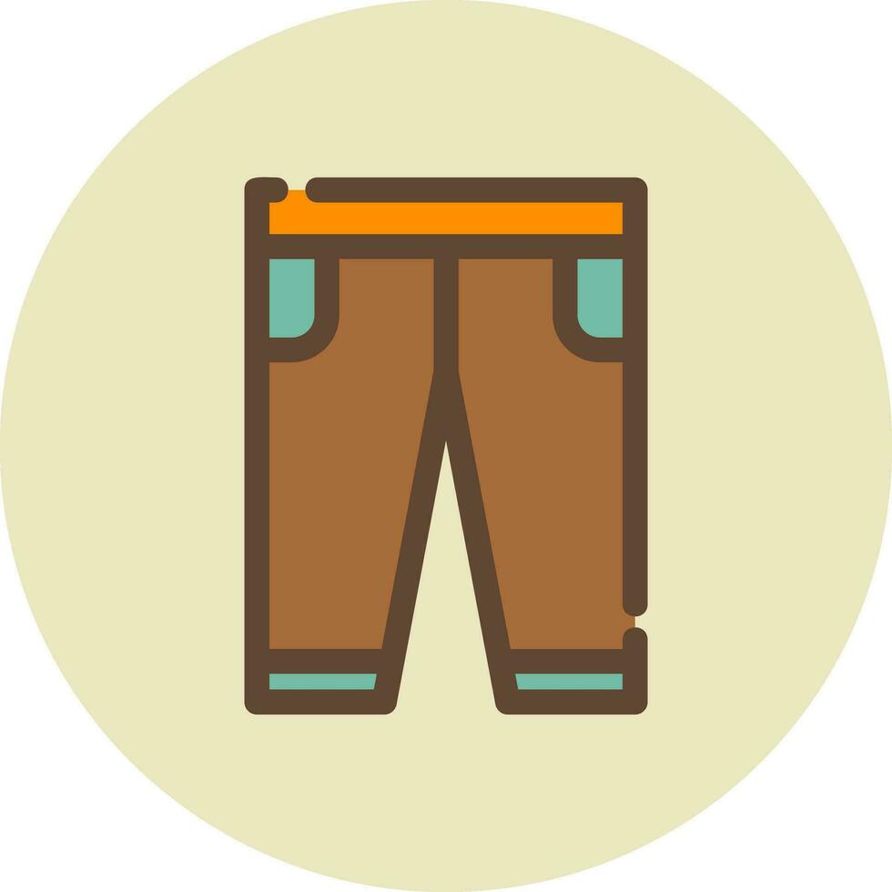 diseño de icono creativo de pantalones vector